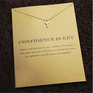 Confidence is Key Necklace - morsecodebracelets