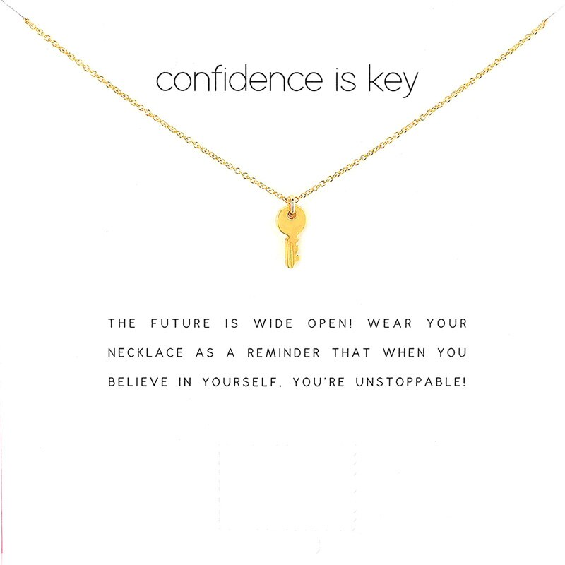 Confidence is Key Necklace - morsecodebracelets