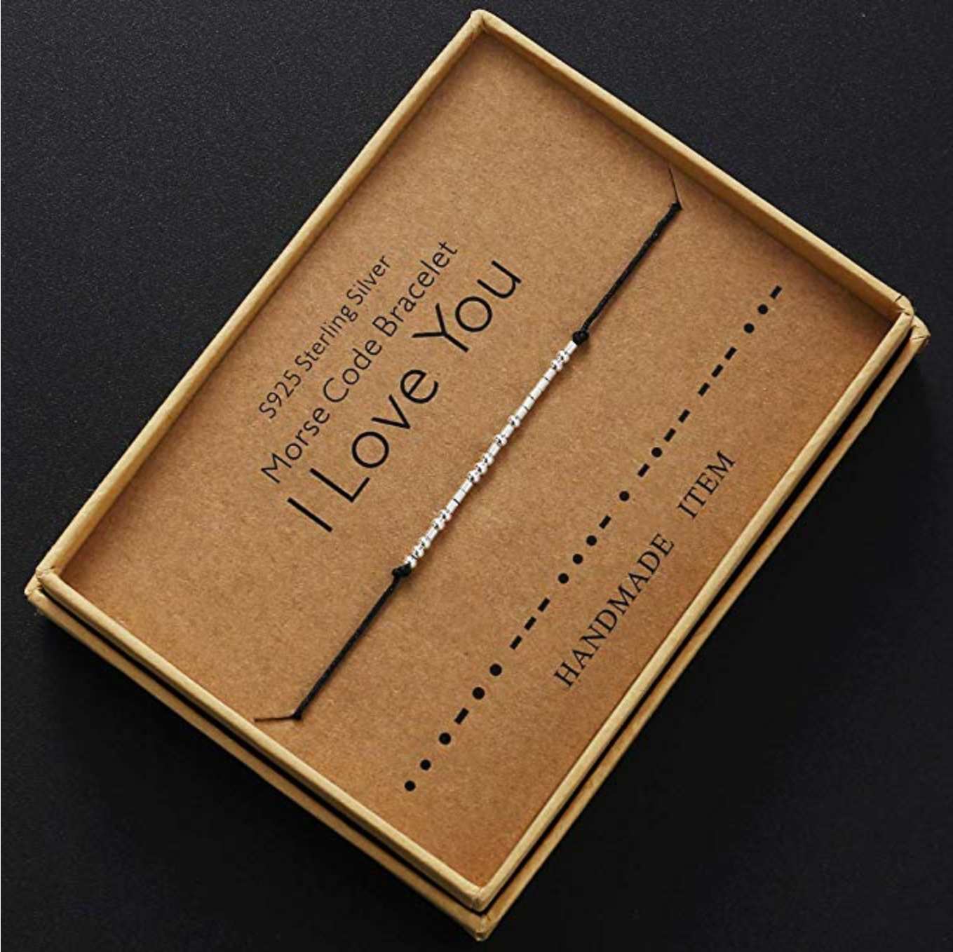 I love you 2025 in morse code bracelet