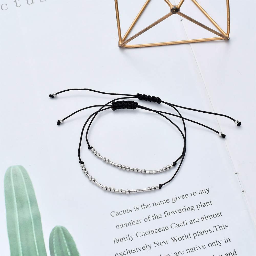 Love You Morse Code Bracelets, Lover Gift