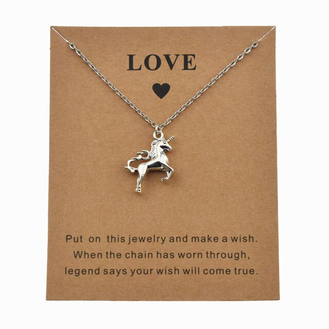 I Love Unicorns Necklace - morsecodebracelets